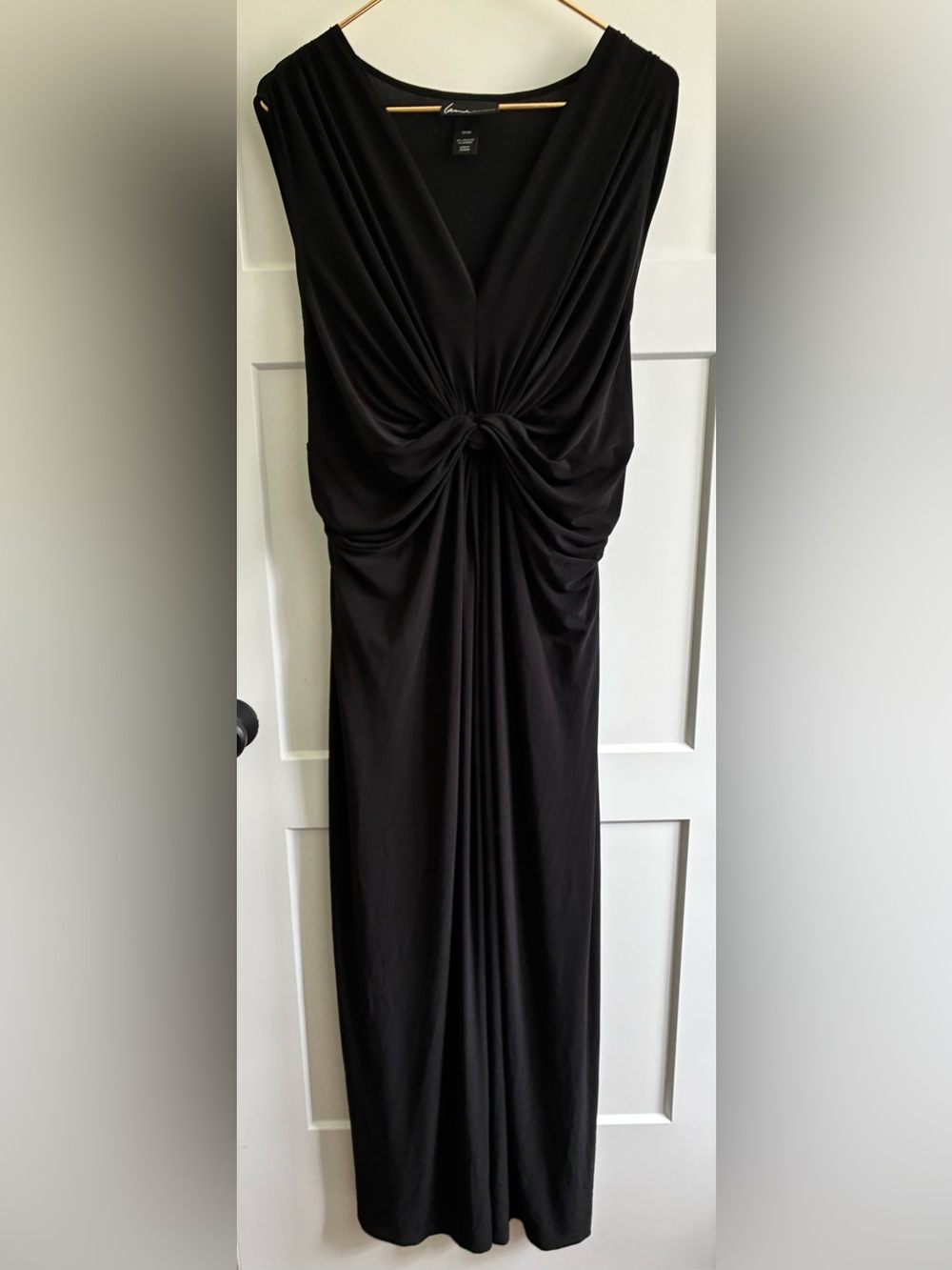 Black Knot-Front Evening Maxi Dress size 22/24